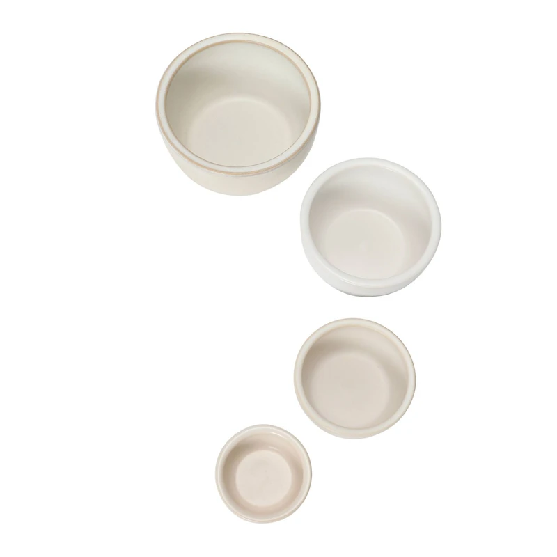 Hello Honey® White Stoneware Nesting Bowls Set