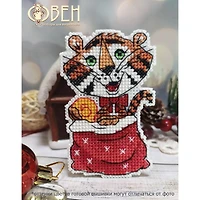 Oven Money Tiger Magnet Cross Stitch Kit