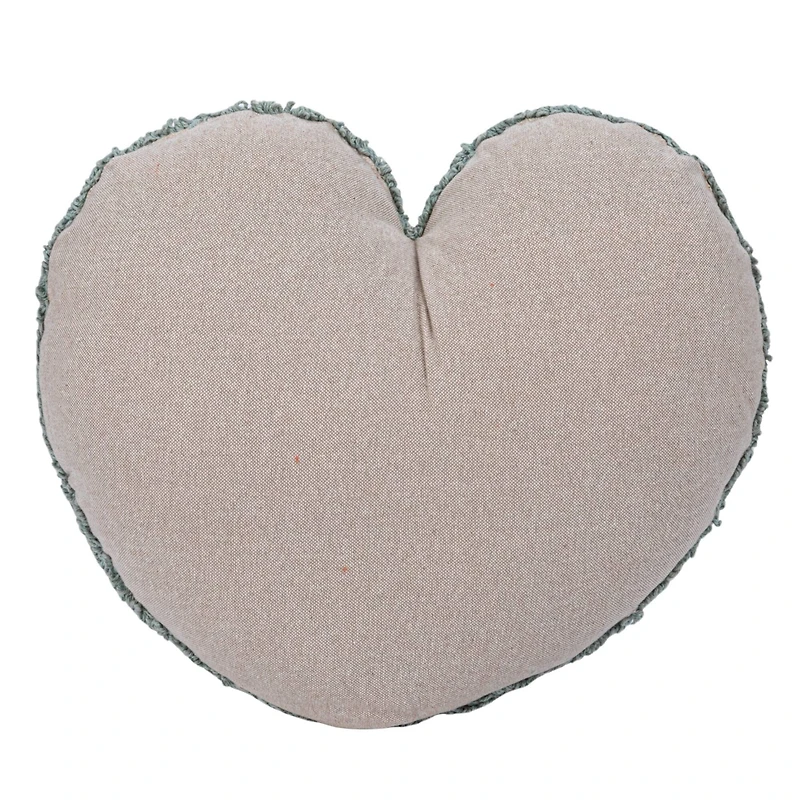 Hello Honey® Red, Yellow & Blue Cotton Tufted Heart Pillow Set