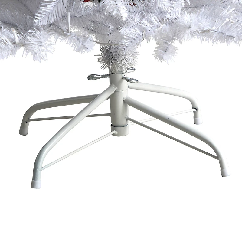 5ft. Pre-Lit White Artificial Christmas Tree, Warm White LED Lights