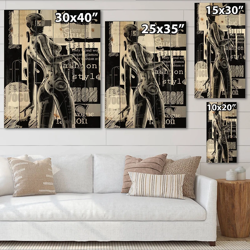 Designart - Monochrome Cyborg Body I