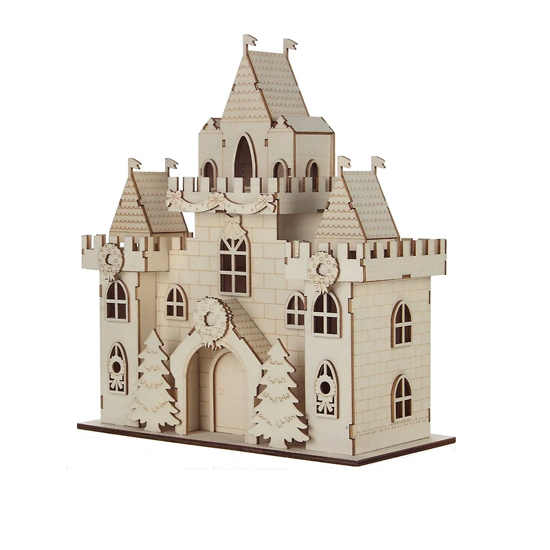DIY LED Wood Village Castle by Make Market