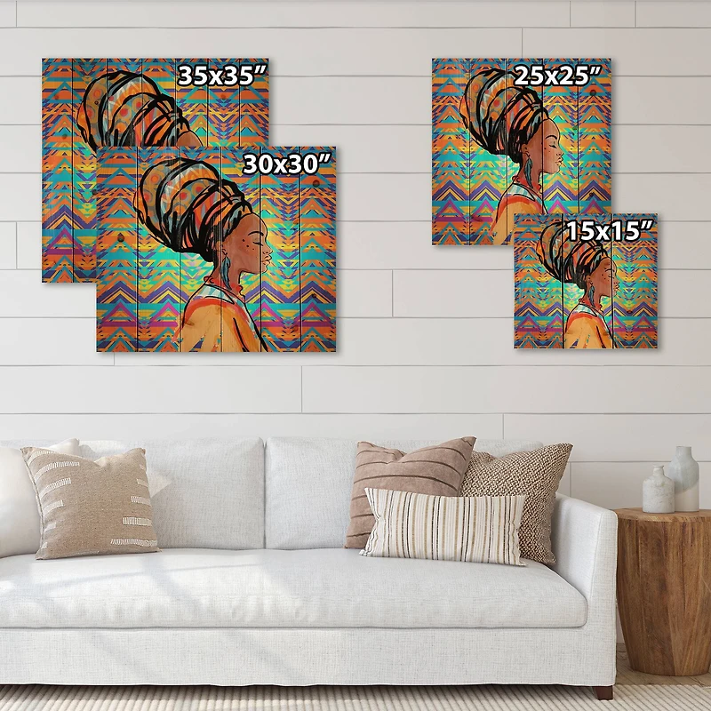 Designart - African American Woman with Turban IV