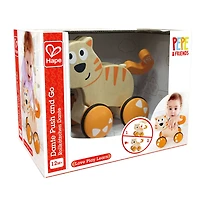 Hape Dante the Cat Push & Go Wooden Release Toy