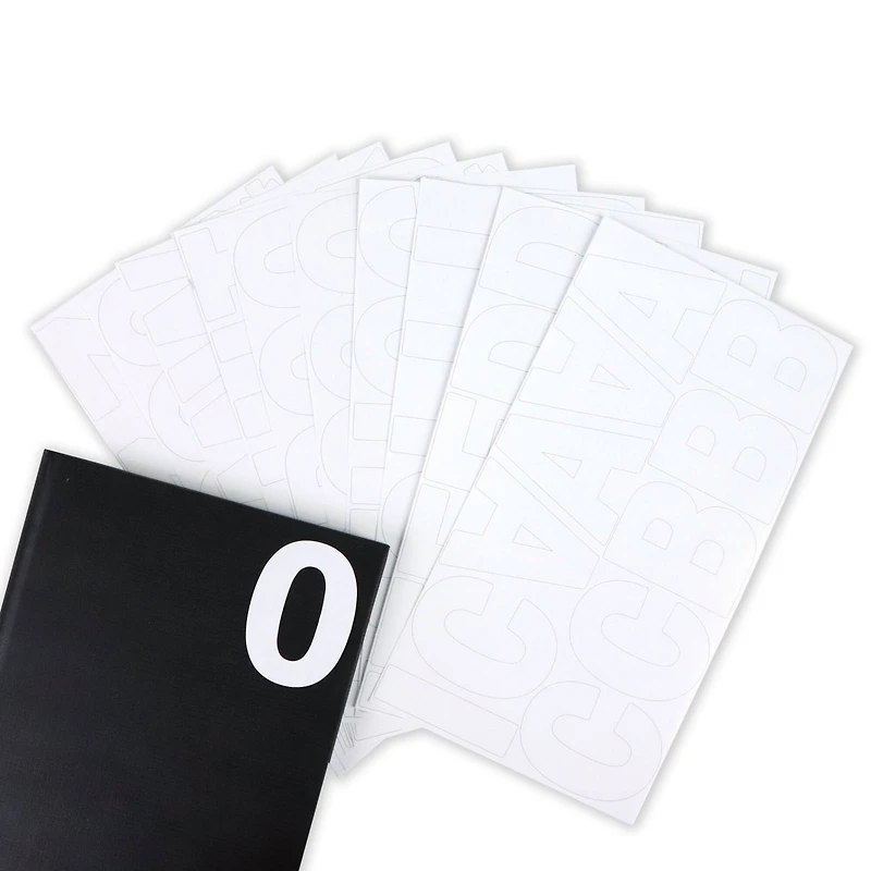 White Alphabet Stickers by Recollections™ 