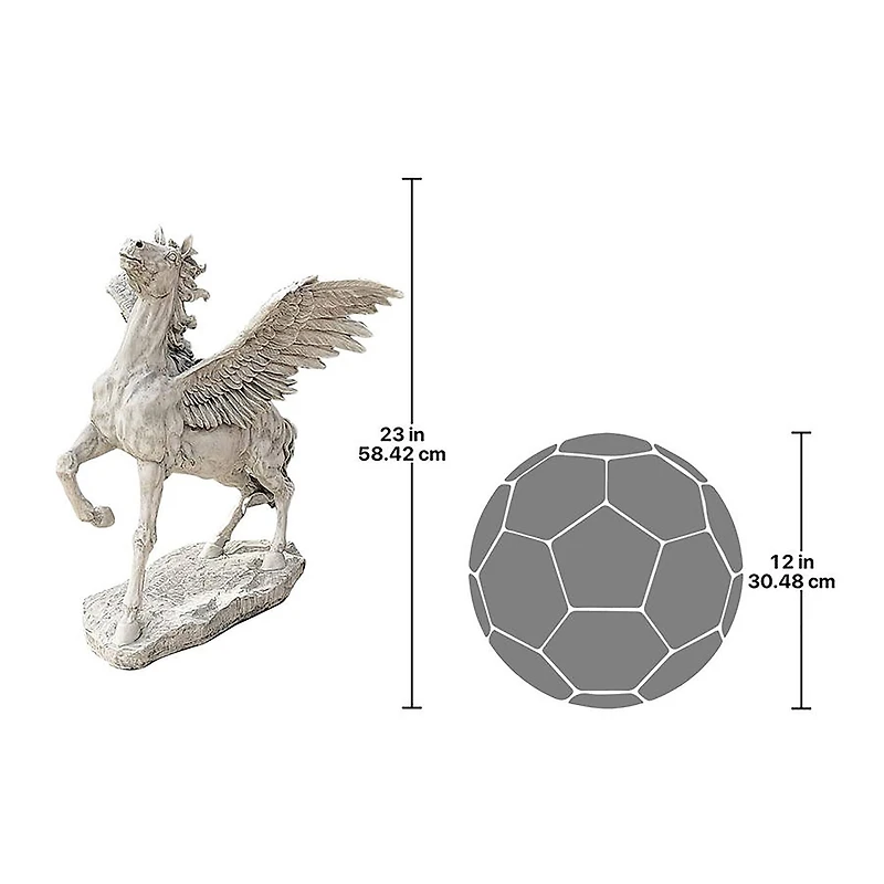 Design Toscano® 23" Grand Pegasus Winged Horse Sculpture