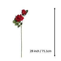28" Red Double Rose Faux Real Stem by Ashland®
