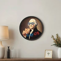 20" Round Pizza George Framed Print
