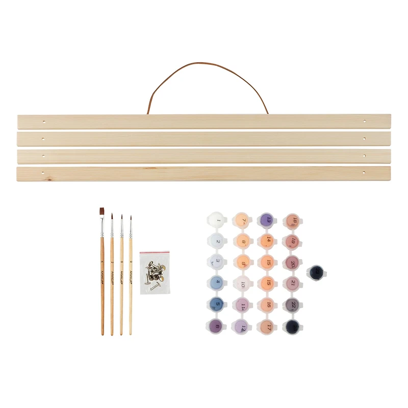 16" x 20" Beach Sunset Paint-by-Number Kit with Wood Display Hanger by Artist's Loft®