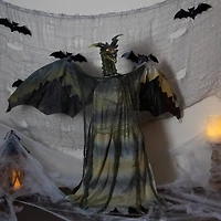 39" Lighted & Animated Dragon Halloween Decoration