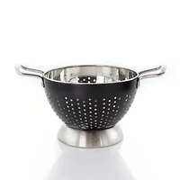 Gibson Home Black Crossen Stainless Steel Colander Set