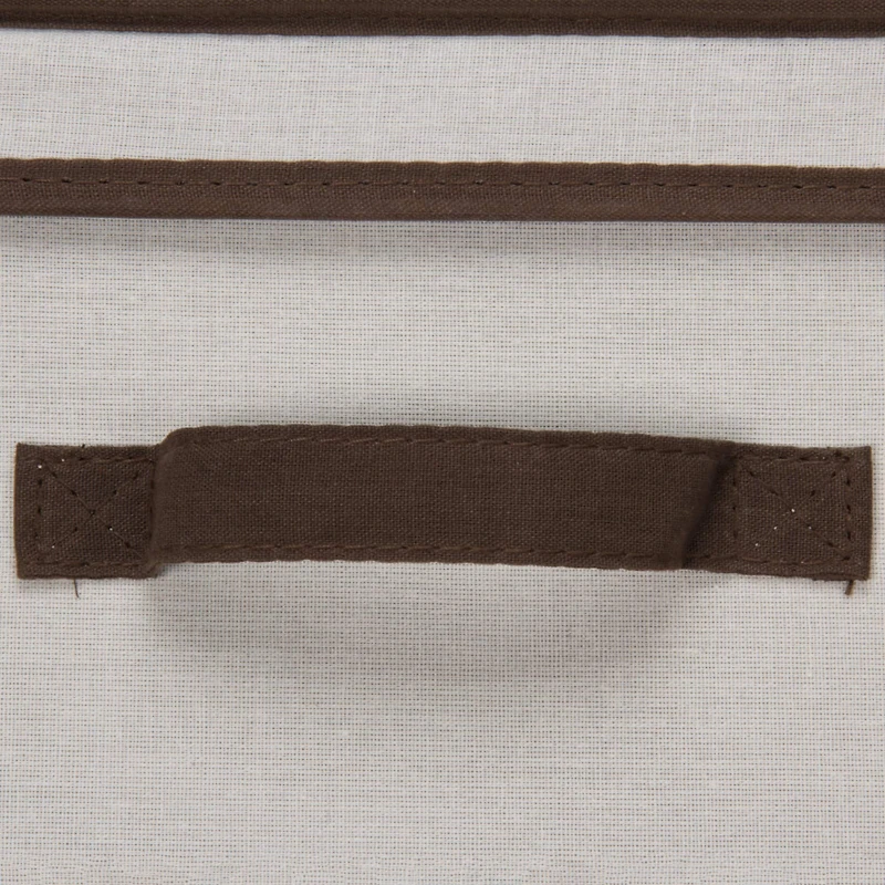 Household Essentials Canvas Storage Box with Lid