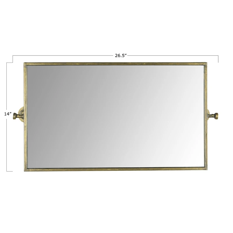Hello Honey® 28" Metal Swivel Wall Mirror