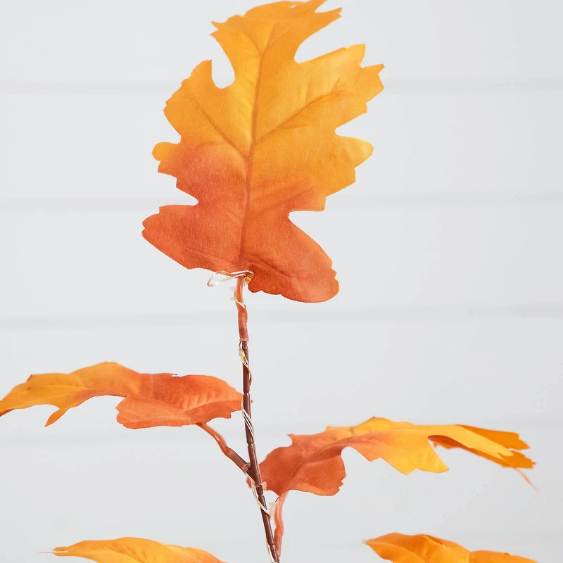 3ft. Pre-Lit Autumn Maple Artificial Fall Tree with 80 Warm White LED Lights