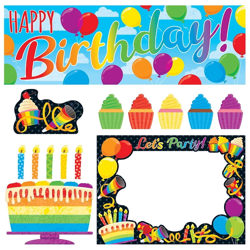 Trend Enterprises® Rainbow Birthday Wipe Off® Learning Set