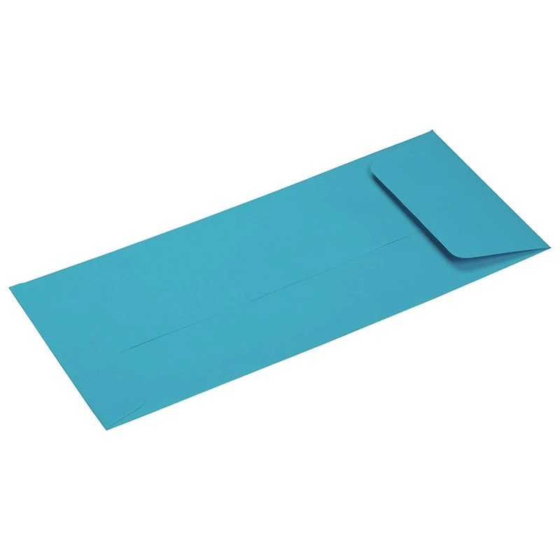 JAM Paper #10 Blue Recycled Policy Business Envelopes, 25ct.