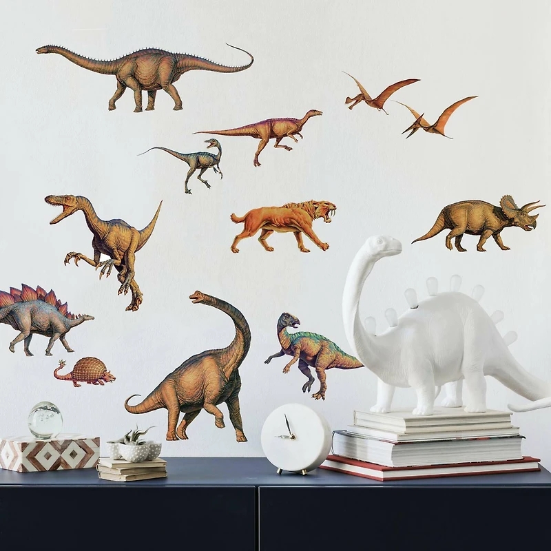 RoomMates Lifelike Dinosaurs Peel & Stick Wall Decals