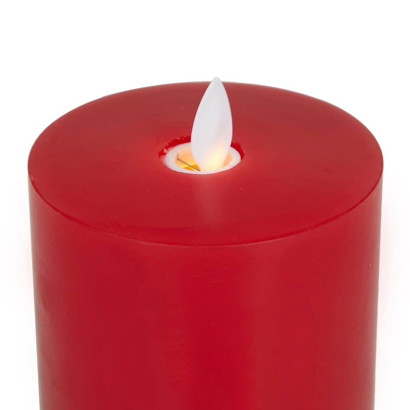 Red LED Flameless Candle Set