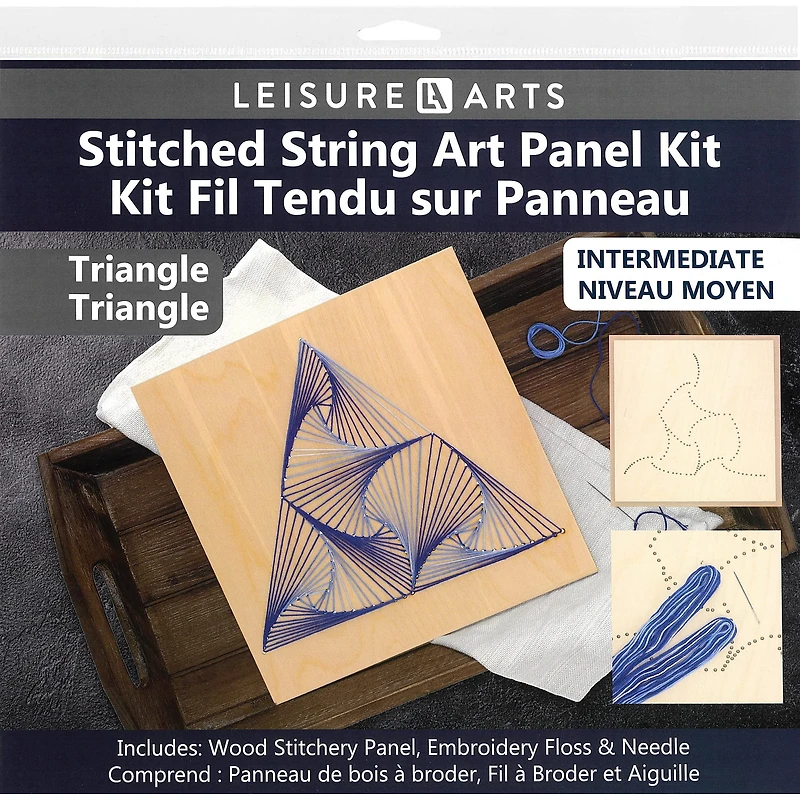 Leisure Arts® Triangle Stitched String Art Panel Kit