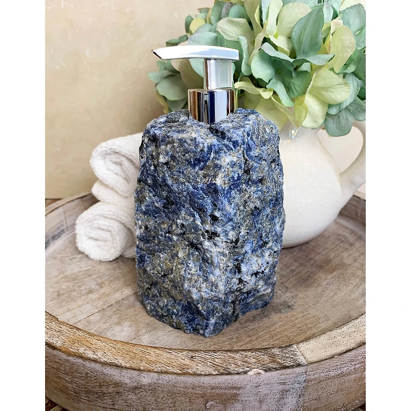 Sodalite Stone Soap Dispenser