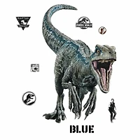 RoomMates Jurassic World: Fallen Kingdom Blue Velociraptor Giant Wall Decal