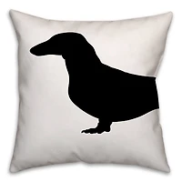 Weiner Dog Throw Pillow