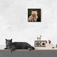 Stupell Industries Missing Cat Milk Box Sour Face Family Pet, 12" x 12"