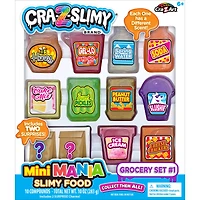 Cra-Z-Slimy® Mini Mania™ Slimy Food Scented Slime Set