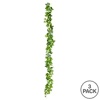 71" Artificial Green Frosted Ivy Vine, 3ct.
