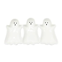 13" White Ghosts Plate by Makery™