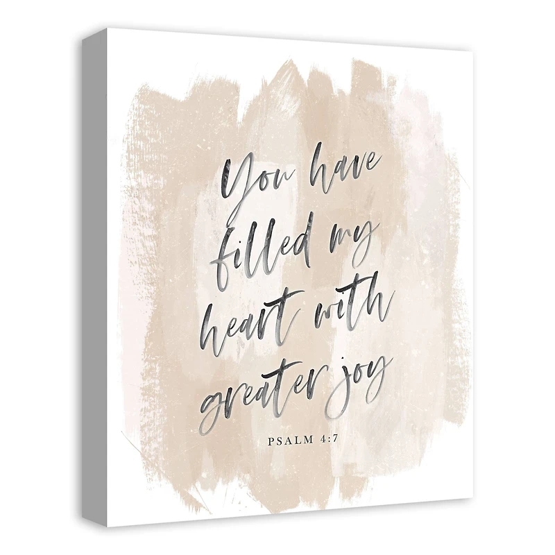 Filled my Heart with Greater Joy 16" x 20" Canvas Wall Art