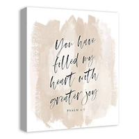 Filled my Heart with Greater Joy 16" x 20" Canvas Wall Art
