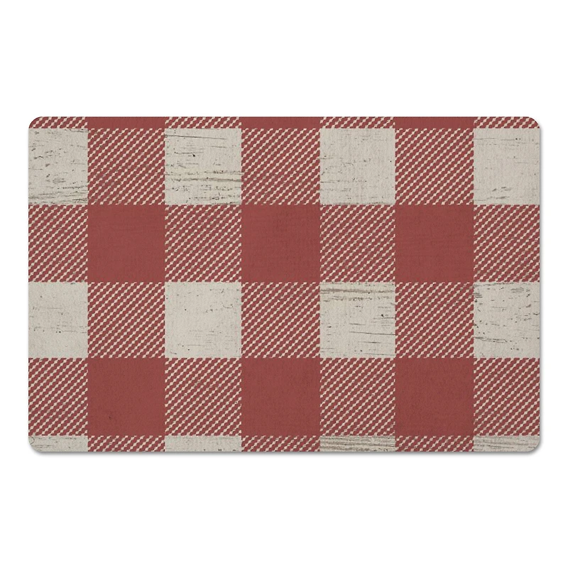 Red Buffalo Check Floor Mat