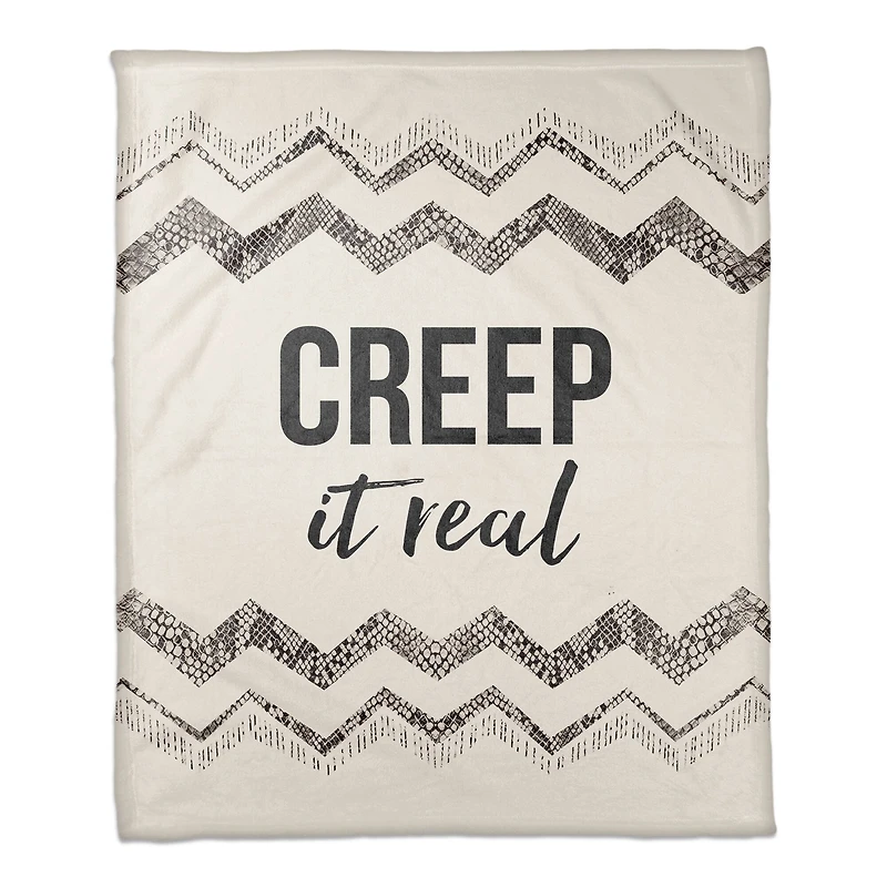 Creep It Real Fleece Throw