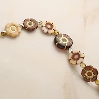 Honey Autumn Czech Glass Flower Bead Mix by Bead Landing™