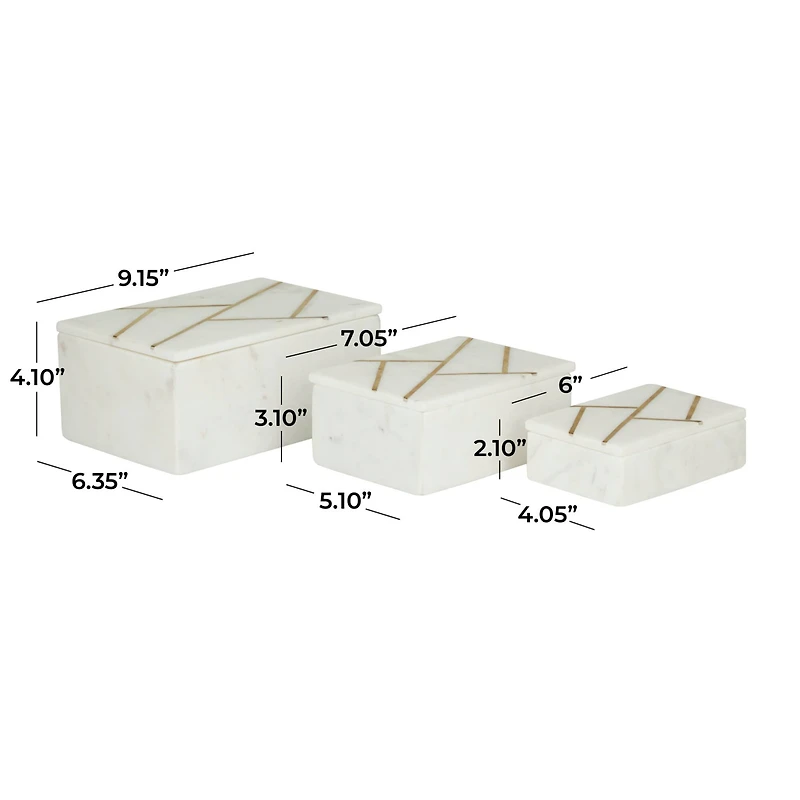 White Abstract Glam Box Set