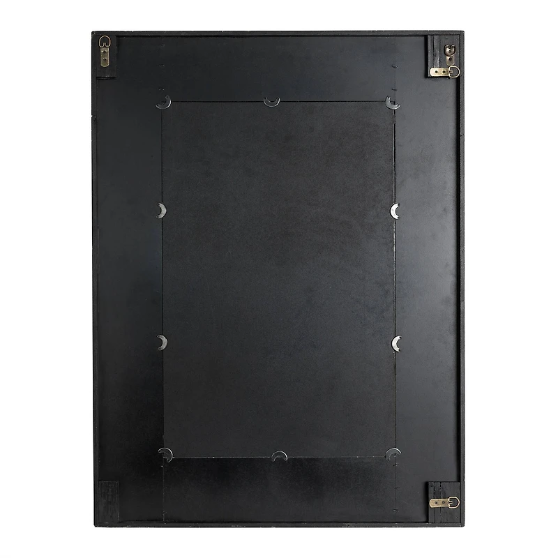 Glitzhome® 39.5" Rectangle Wooden Farmhouse Wall Mirror