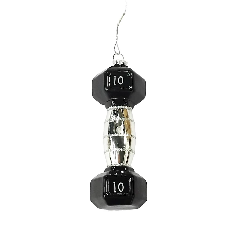 5.75" Dumbbell Glass Ornament by Ashland®