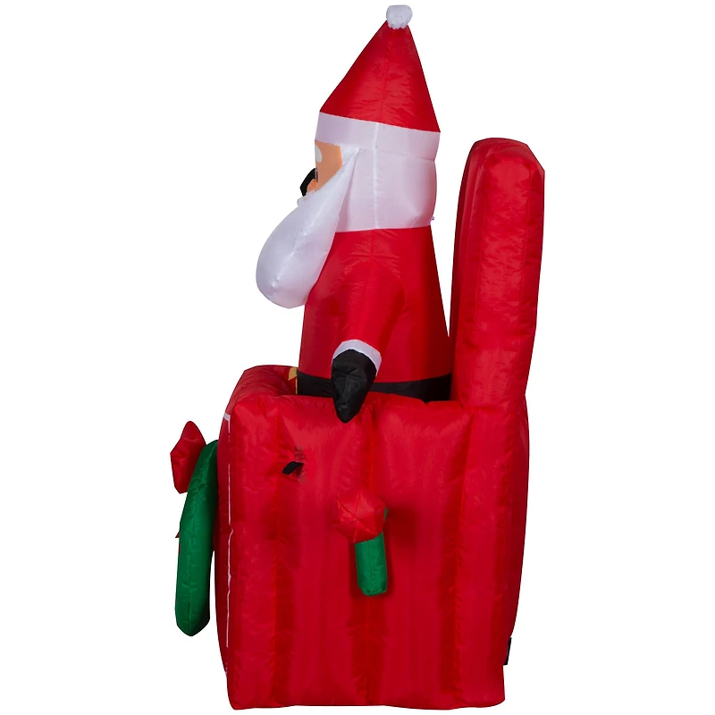 5ft. Animated Airblown® Inflatable Christmas Santa in Pop-Up Box