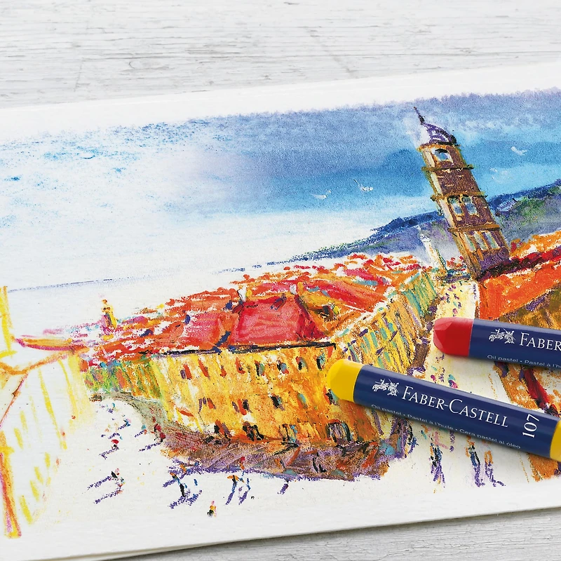 12 Packs: 12 ct. (144 total) Faber Castell Oil Pastels