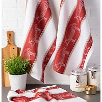 DII® Pig Jacquard Dishtowel, 3ct.