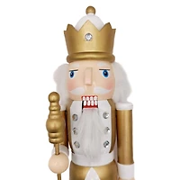 Wizardi 15" Classic Wooden Christmas Staffbearer Nutcracker Festive Decoration