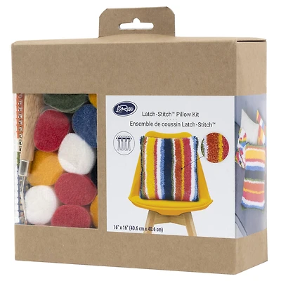 LoRan® Latch-Stitch™ Pillow Kit, Bright Stripe Design