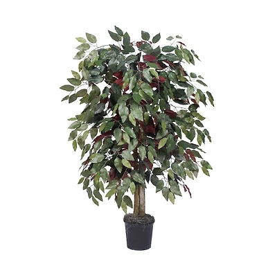 4ft. Artificial Capensia Bush with Black Plastic Pot