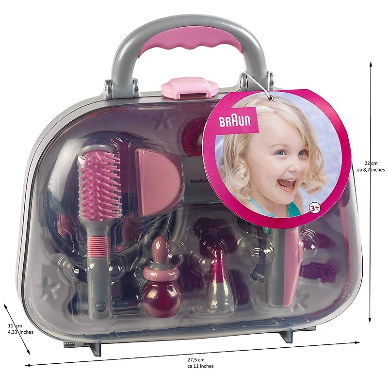 Theo Klein Braun Mega Hairstyling Case Toy Beauty Set
