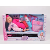 Gi-Go 14" Baby Doll With Stroller Set