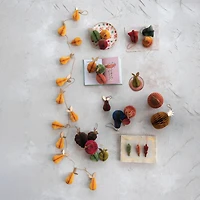 Hello Honey® 6ft. Yellow Glitter Handmade Recycled Paper Honeycomb Pear Garland