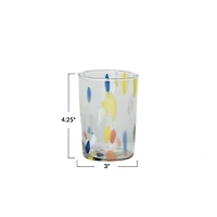 Hello Honey® 10oz. Blown Confetti Drinking Glasses, 6ct.