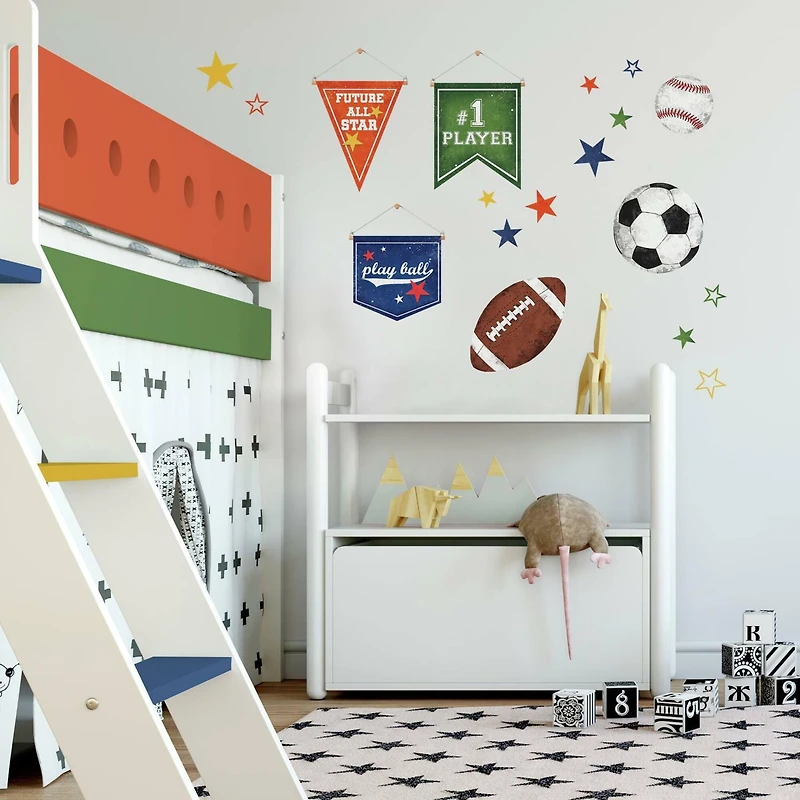 RoomMates Sports Balls Peel & Stick Wall Decals