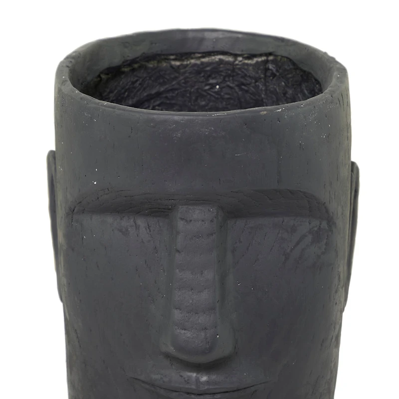 The Novogratz Grey Contemporary Planter, 13" x 14" x 18"
